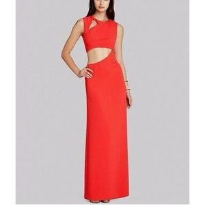 BCBGMAXAZRIA Kimora Cut-Out Maxi Dress Size 4